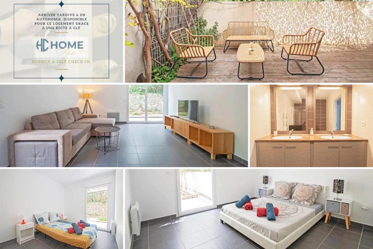 Le P'Tit Rimbaud, 6 Pers, Parking Prive, Jardin,Wifi Apartamento Montpellier Exterior foto